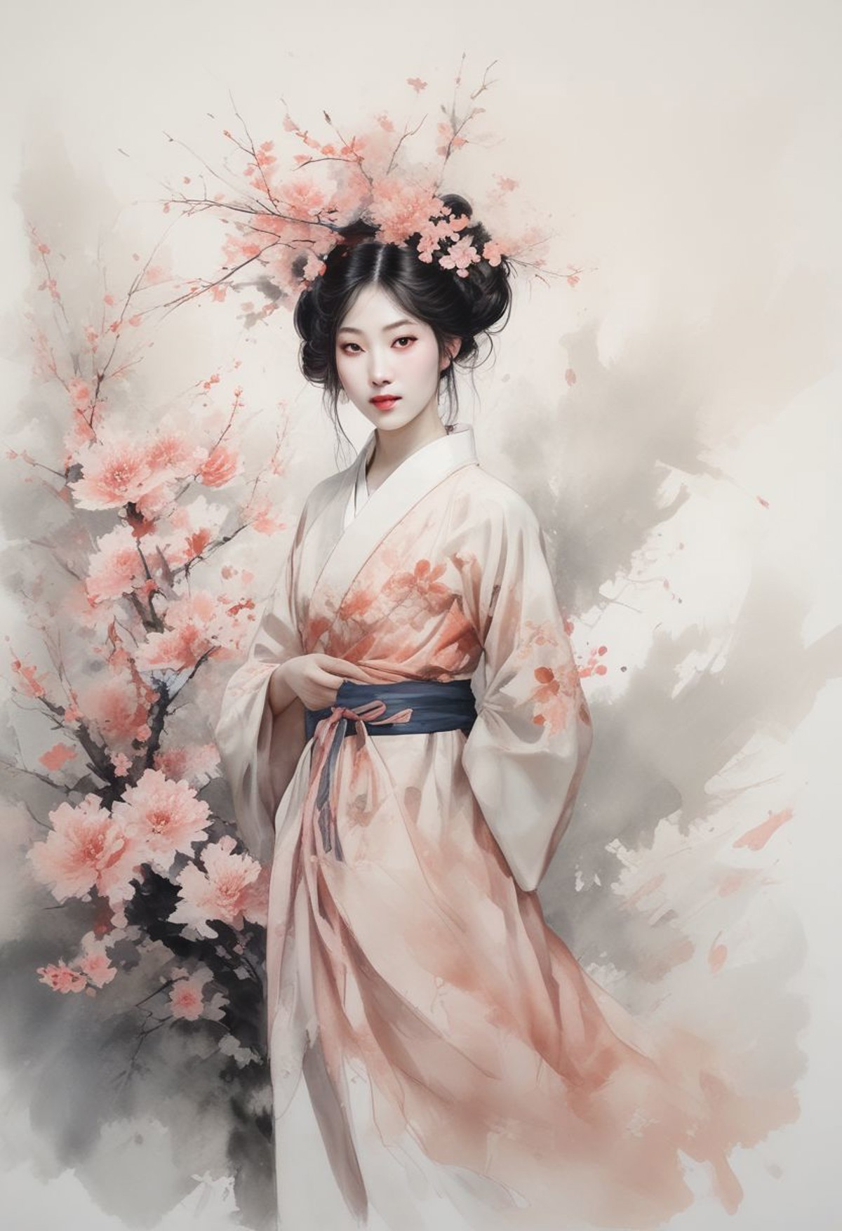 AI绘画StableDiffusion带信息样图（civitai.com网站精选）-国风少女