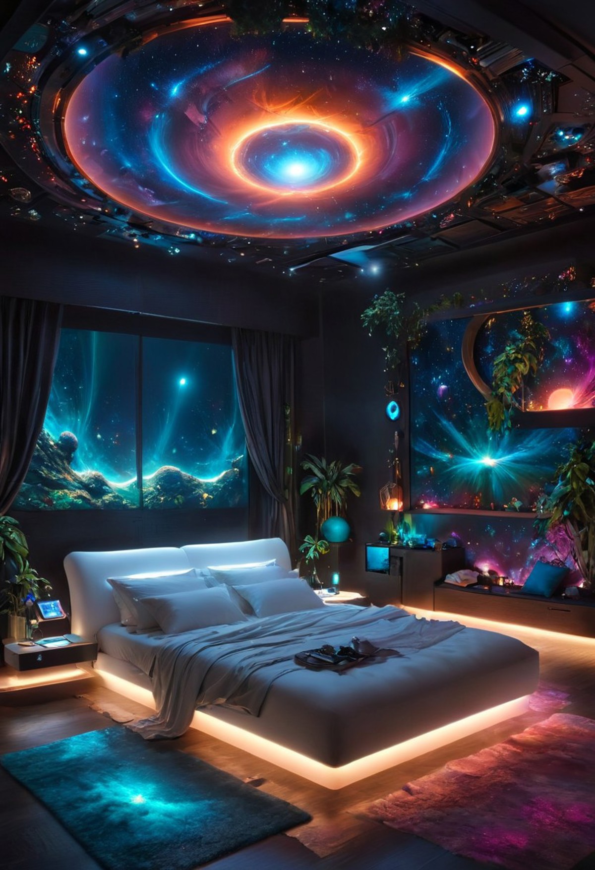 AI绘画StableDiffusion带信息样图（civitai.com网站精选）-梦幻卧室