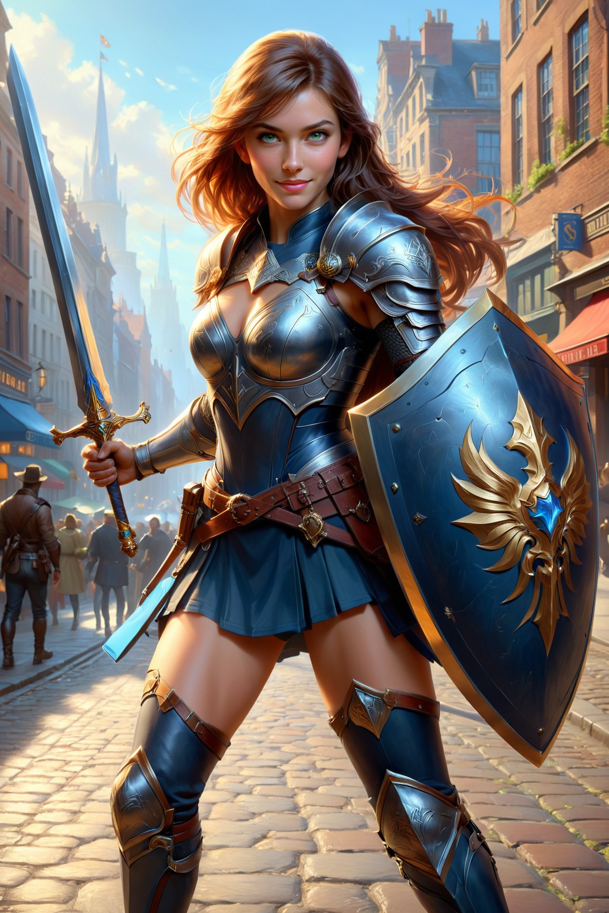 AI绘画StableDiffusion带信息样图（civitai.com网站精选）-铠甲美女武士