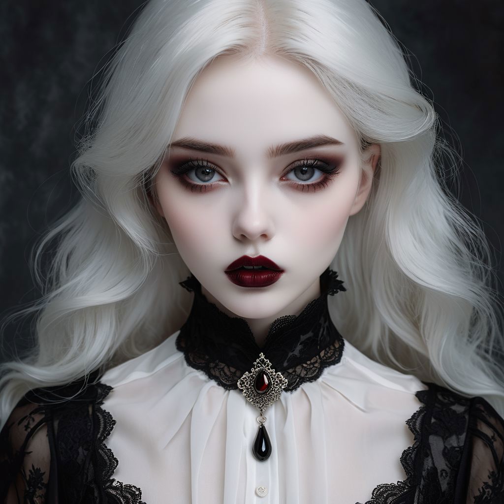 AI绘画StableDiffusion带信息样图（civitai.com网站精选）-白发白女