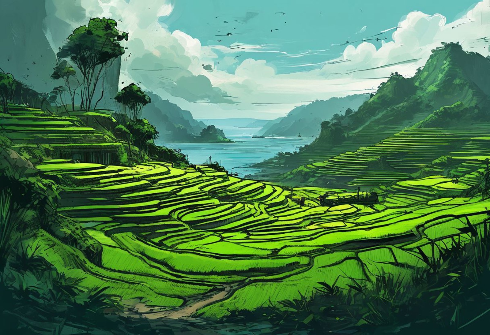 AI绘画StableDiffusion带信息样图（civitai.com网站精选）-梯田