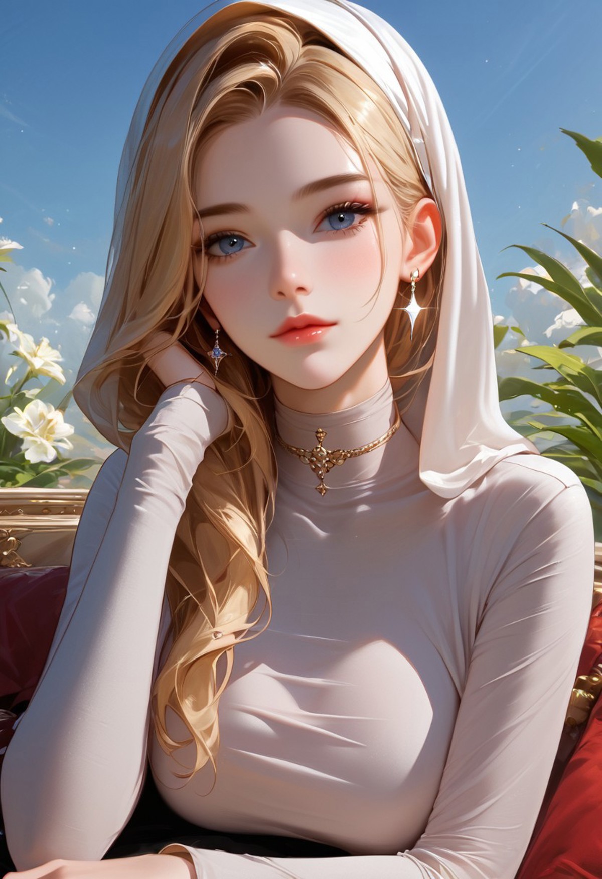 AI绘画StableDiffusion带信息样图（civitai.com网站精选）-穿紧身针帜衣的性感美妇