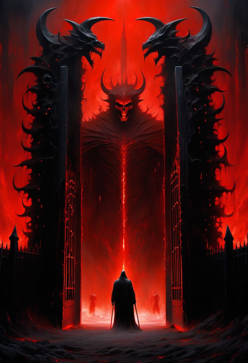 AI绘画StableDiffusion带信息样图（civitai.com网站精选）-恶魔看守的地狱之门