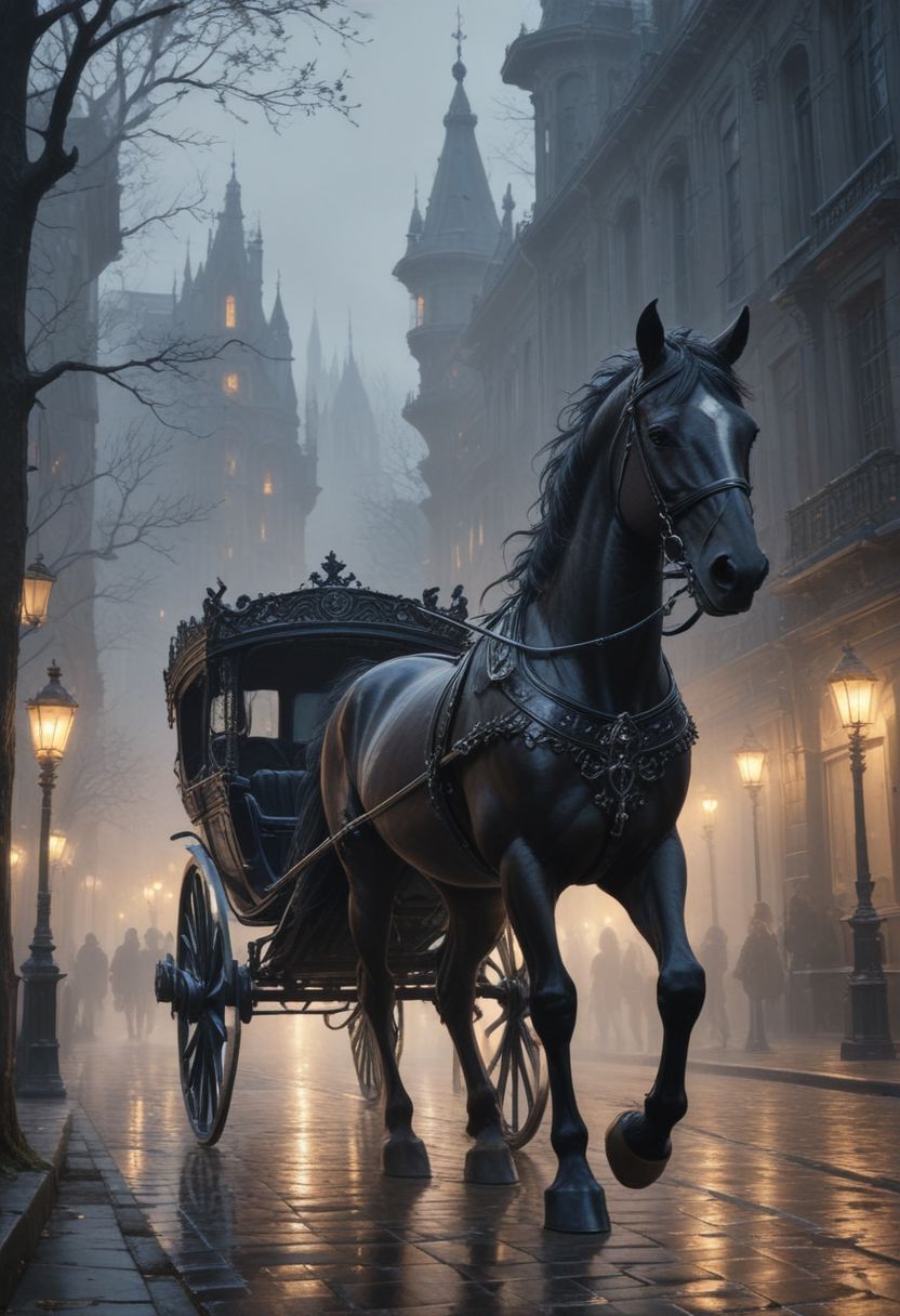 AI绘画StableDiffusion带信息样图（civitai.com网站精选）-马车