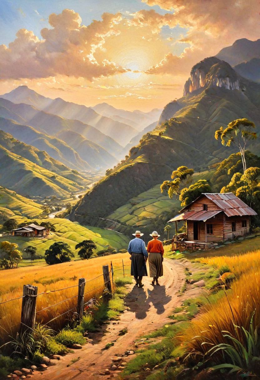 AI绘画StableDiffusion带信息样图（civitai.com网站精选）-山谷小村子中的一对老夫妻