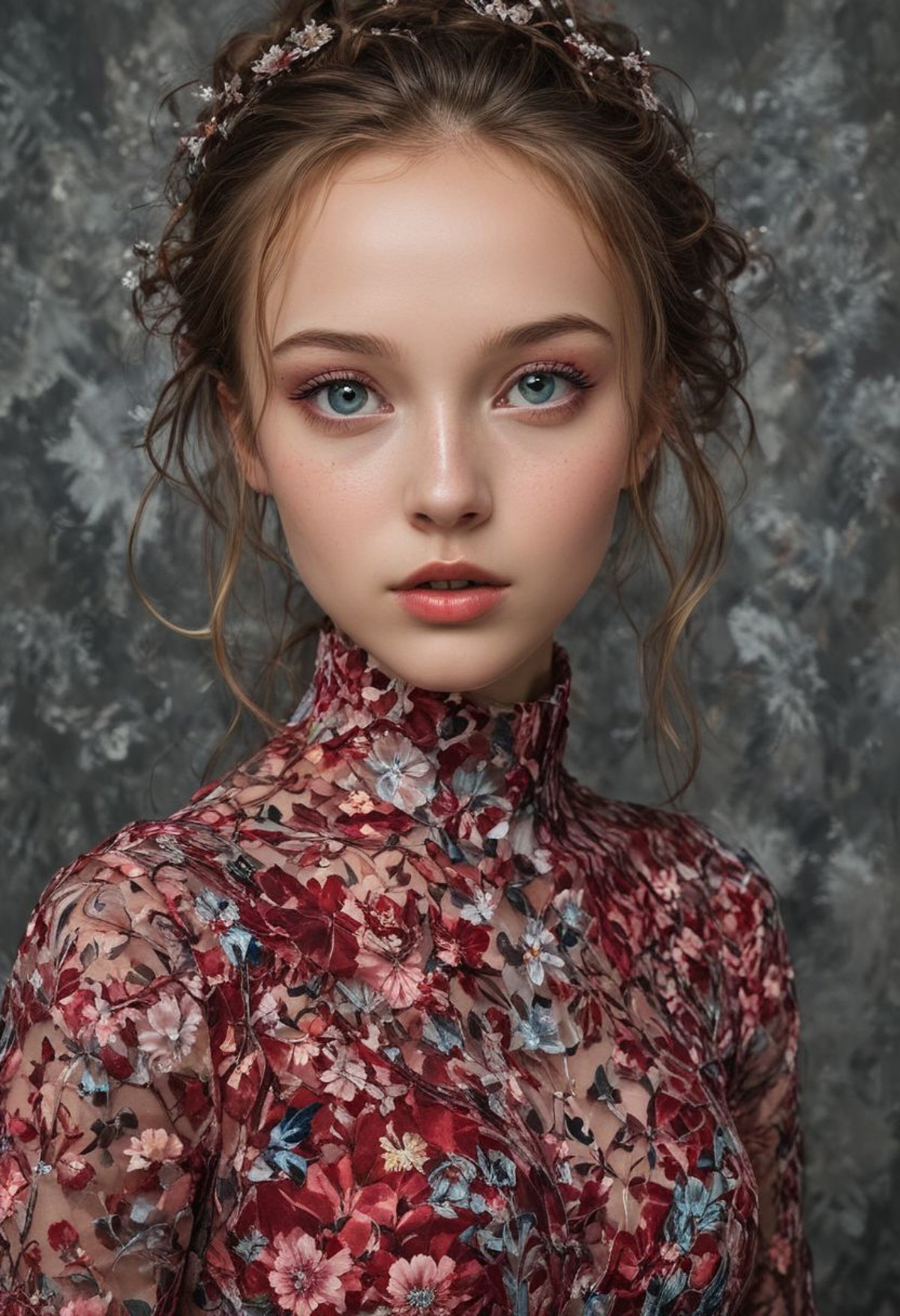 AI绘画StableDiffusion带信息样图（civitai.com网站精选）-碎花紧身衣小姑娘