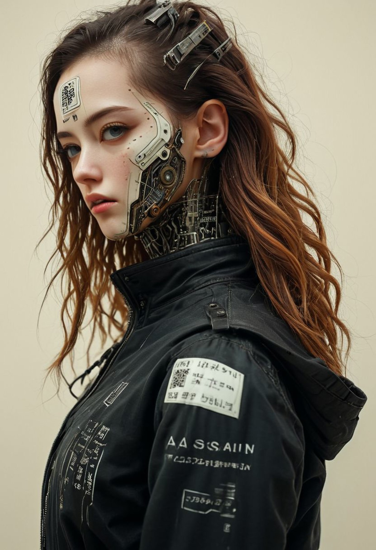 AI绘画StableDiffusion带信息样图（civitai.com网站精选）-半机械女人