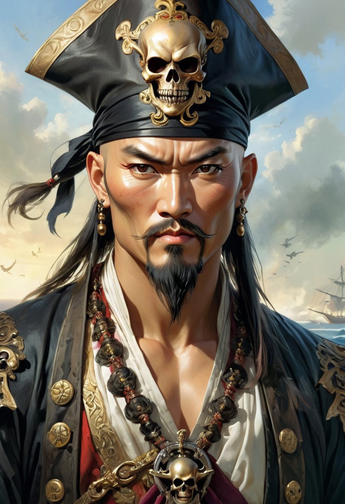 AI绘画StableDiffusion带信息样图（civitai.com网站精选）-晚清中国海盗