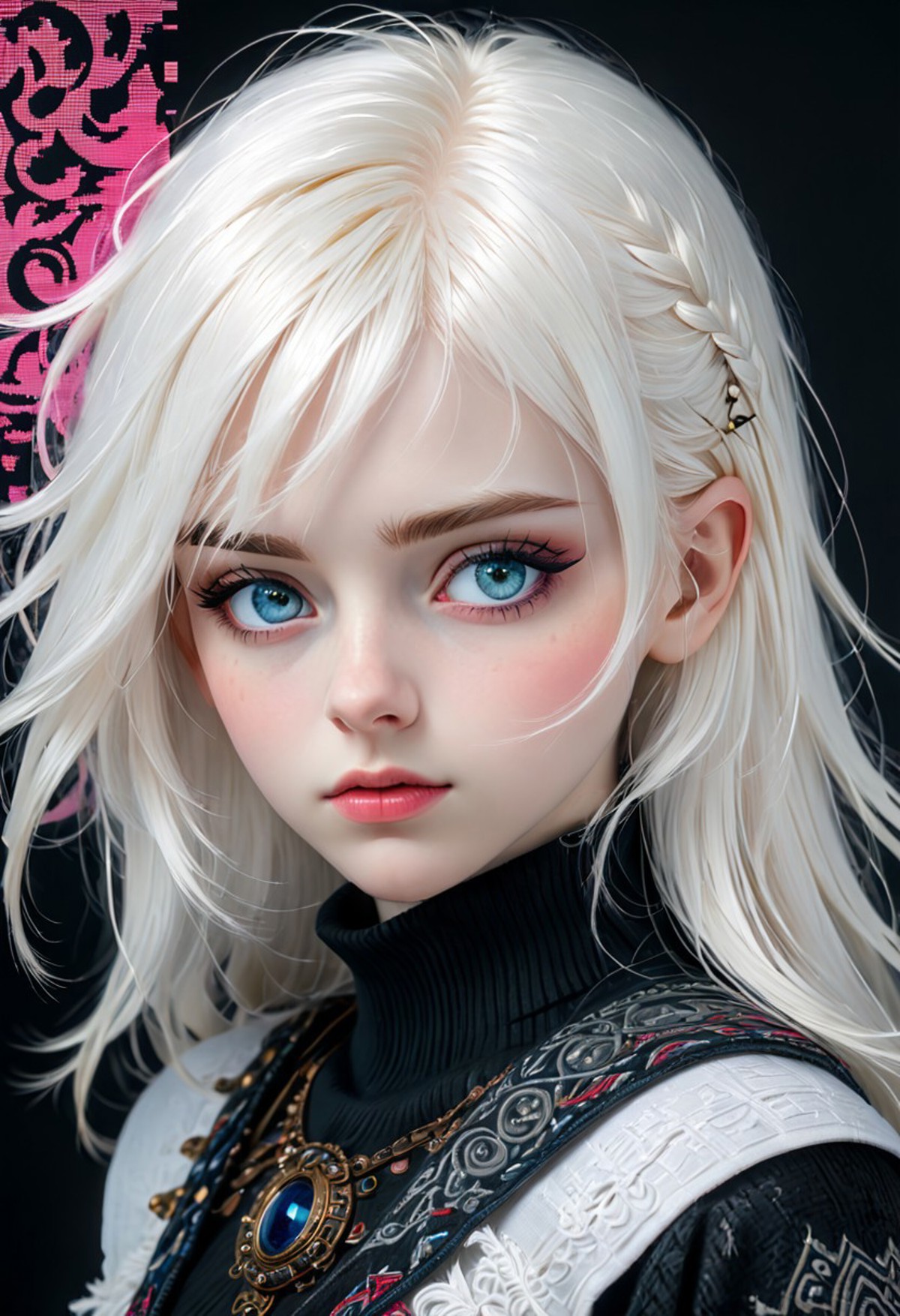 AI绘画StableDiffusion带信息样图（civitai.com网站精选）-银发少女