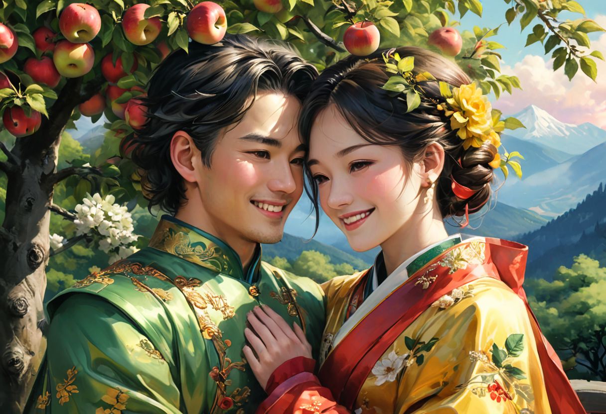 AI绘画StableDiffusion带信息样图（civitai.com网站精选）-华服情侣