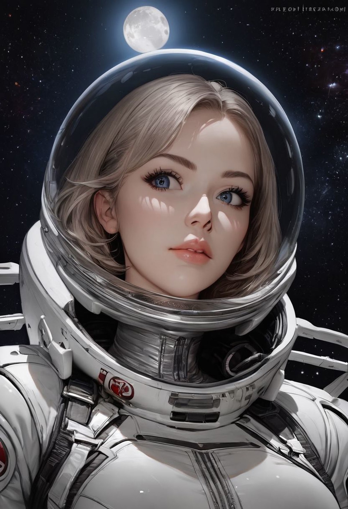 AI绘画StableDiffusion带信息样图（civitai.com网站精选）-美女宇航员