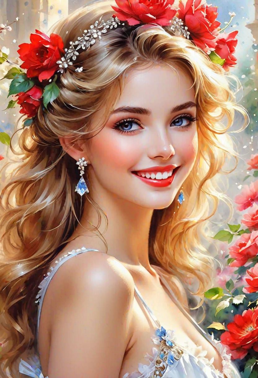 AI绘画StableDiffusion带信息样图（civitai.com网站精选）-漂亮的金发少女