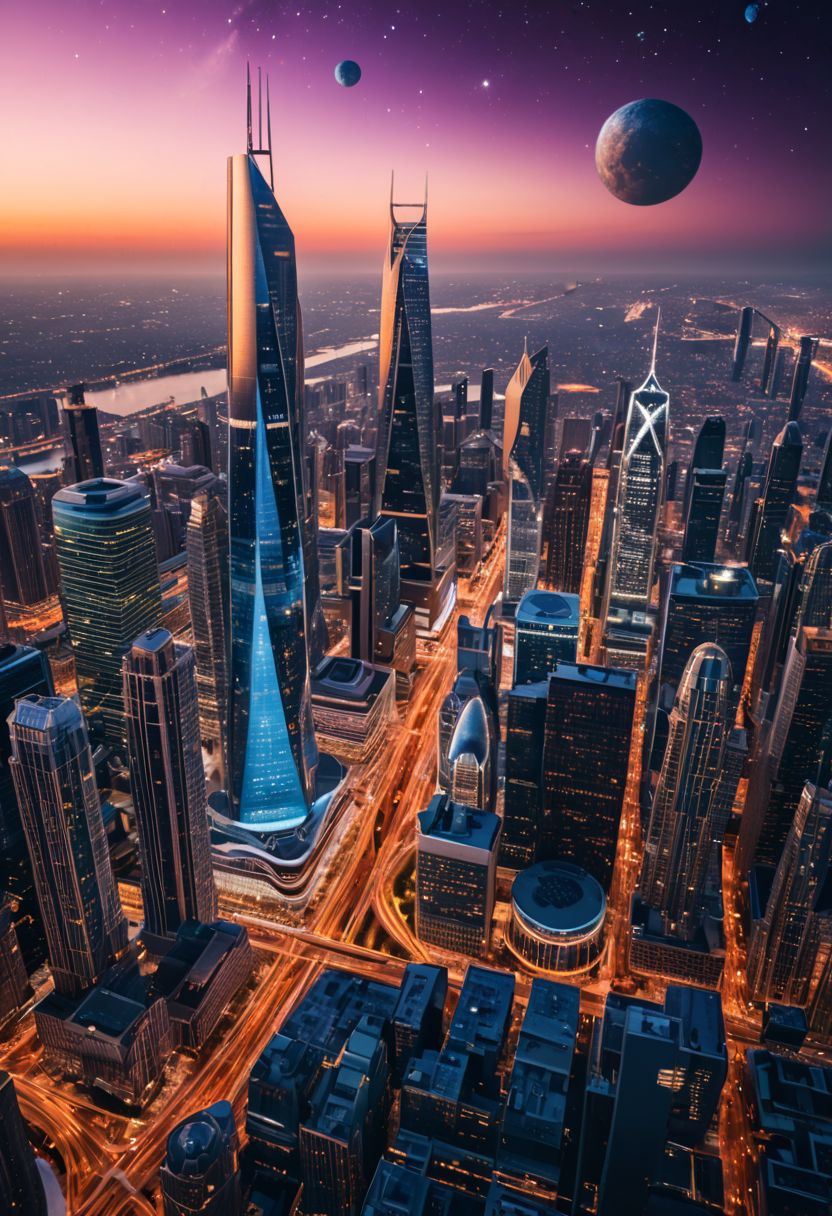 AI绘画StableDiffusion带信息样图（civitai.com网站精选）-都市摩天大楼