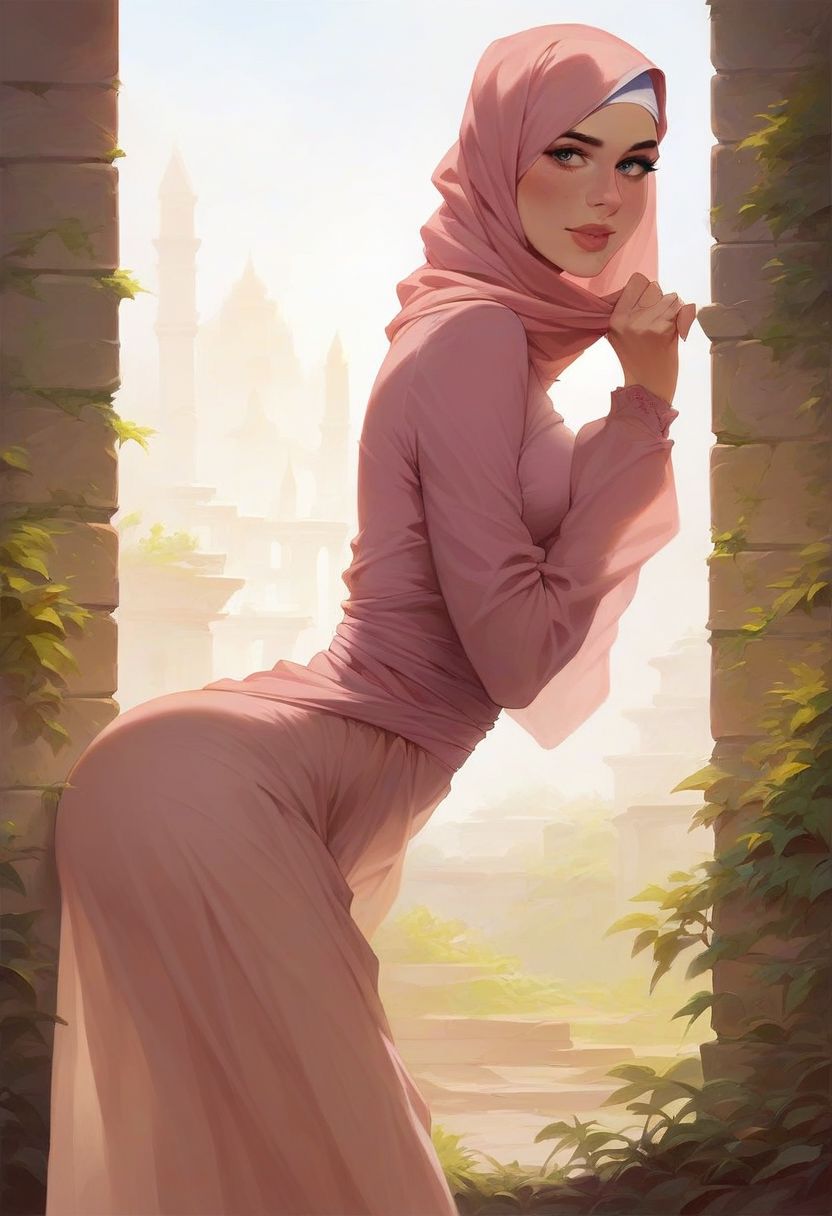 AI绘画StableDiffusion带信息样图（civitai.com网站精选）-伊斯兰妇女