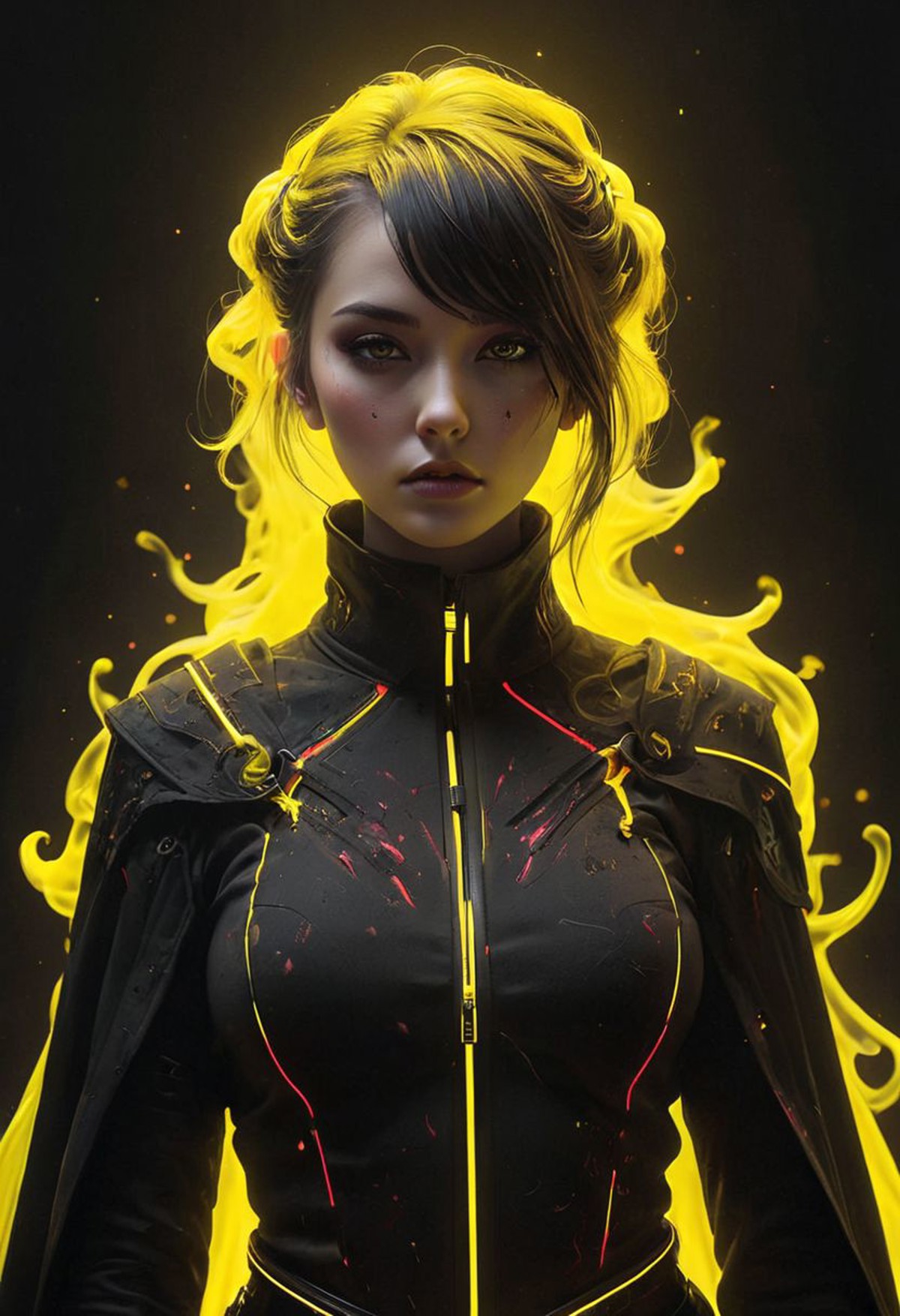 AI绘画StableDiffusion带信息样图（civitai.com网站精选）-黑衣女人