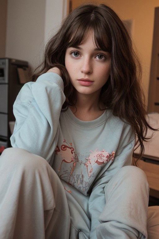 AI绘画StableDiffusion带信息样图（civitai.com网站精选）-穿睡衣的少女
