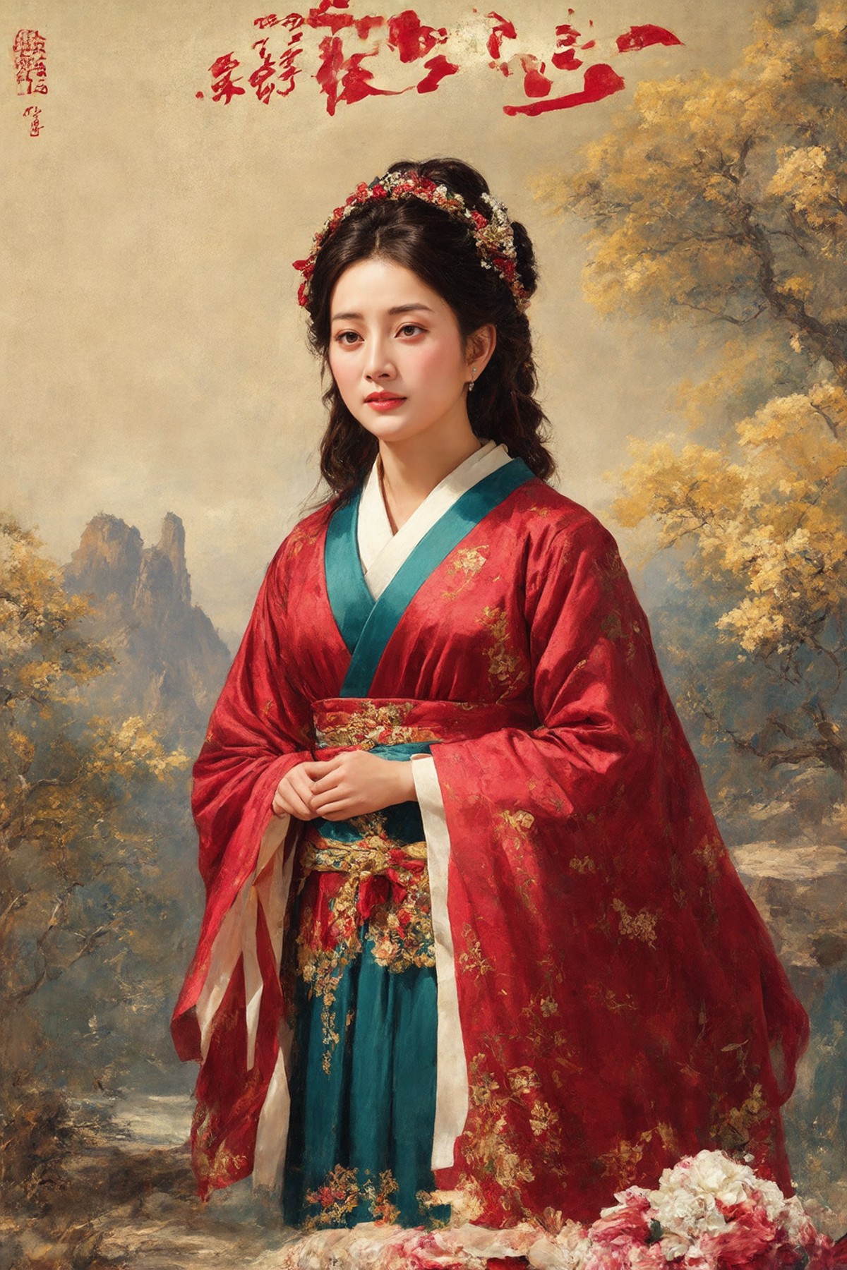 AI绘画StableDiffusion带信息样图（civitai.com网站精选）-汉服妇女