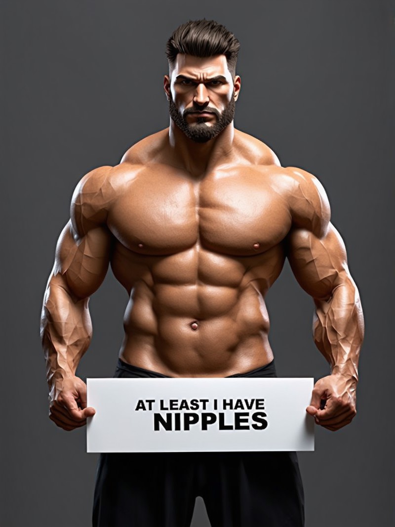 AI绘画StableDiffusion带信息样图（civitai.com网站精选）-肌肉型男
