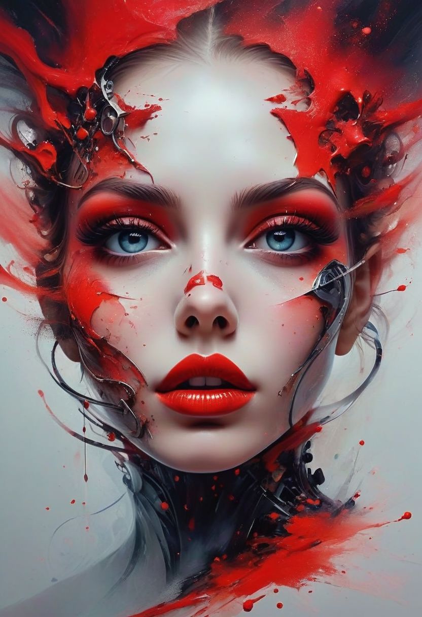 AI绘画StableDiffusion带信息样图（civitai.com网站精选）-油彩少女