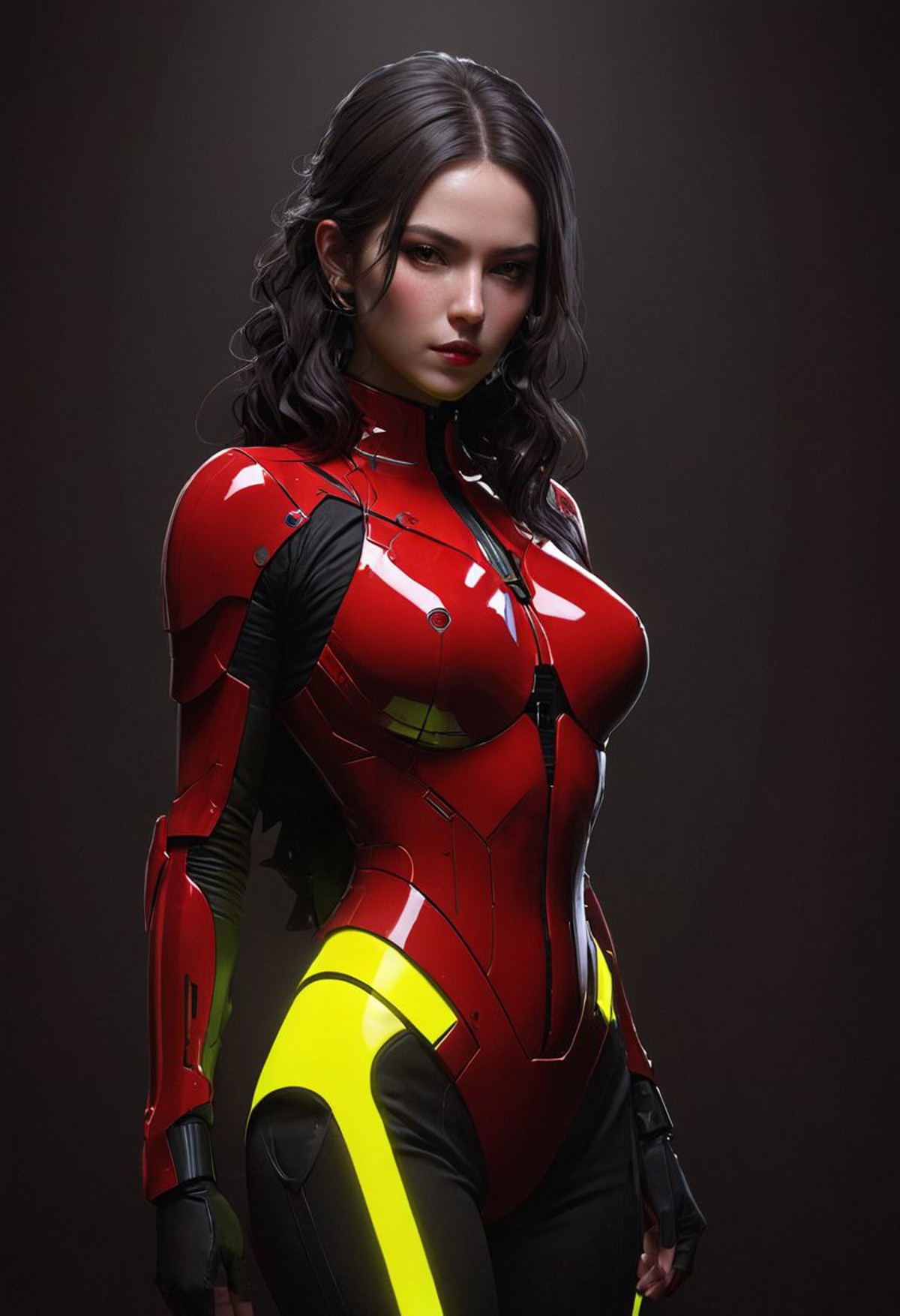 AI绘画StableDiffusion带信息样图（civitai.com网站精选）-红色胶衣女郎