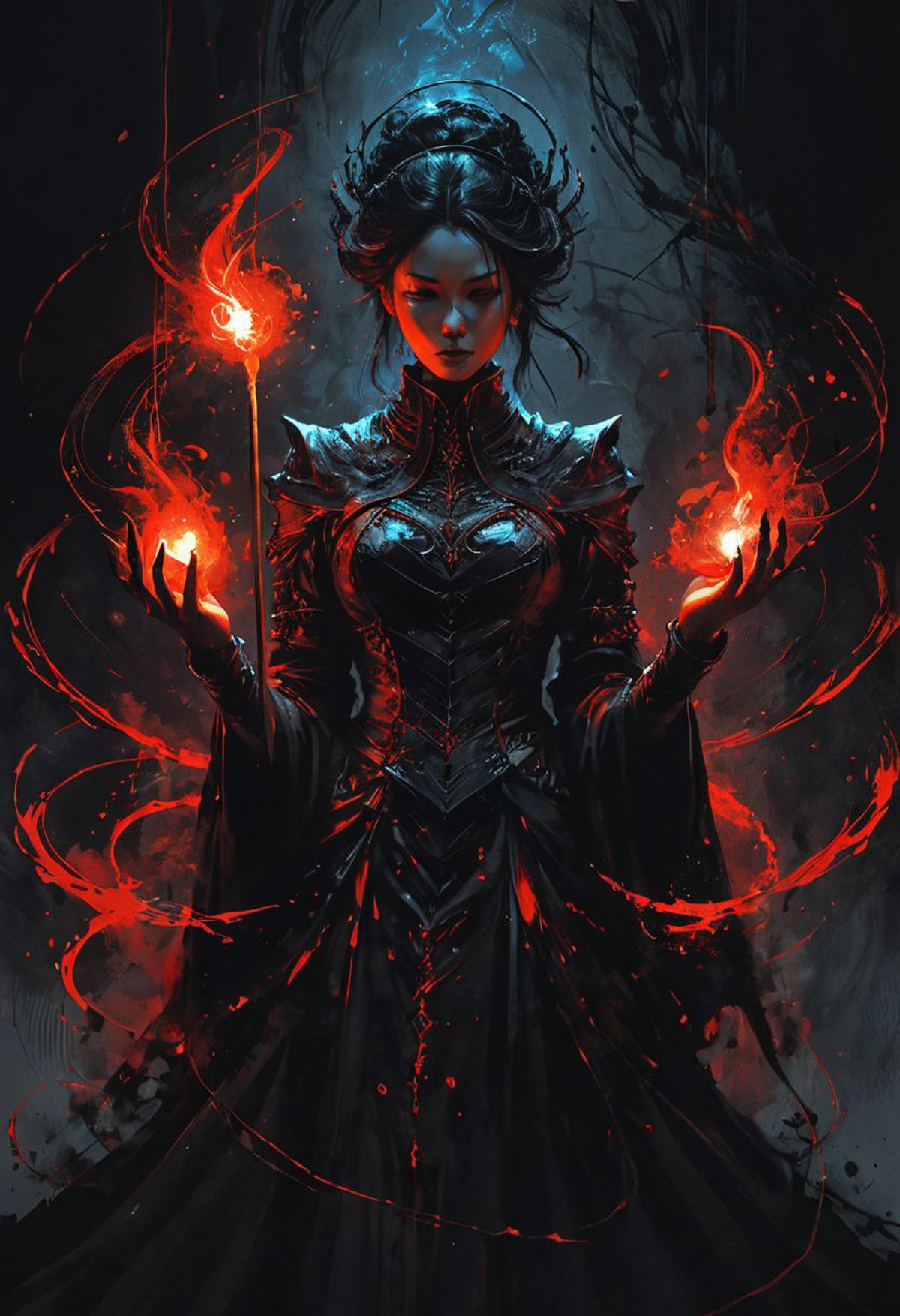 AI绘画StableDiffusion带信息样图（civitai.com网站精选）-玩火的女人