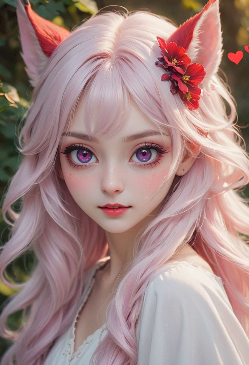 AI绘画StableDiffusion带信息样图（civitai.com网站精选）-可爱小猫女
