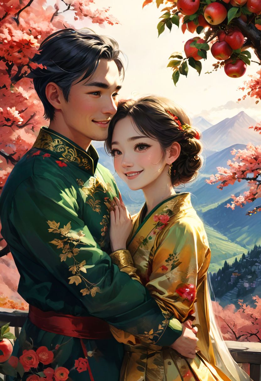 AI绘画StableDiffusion带信息样图（civitai.com网站精选）-中式情侣