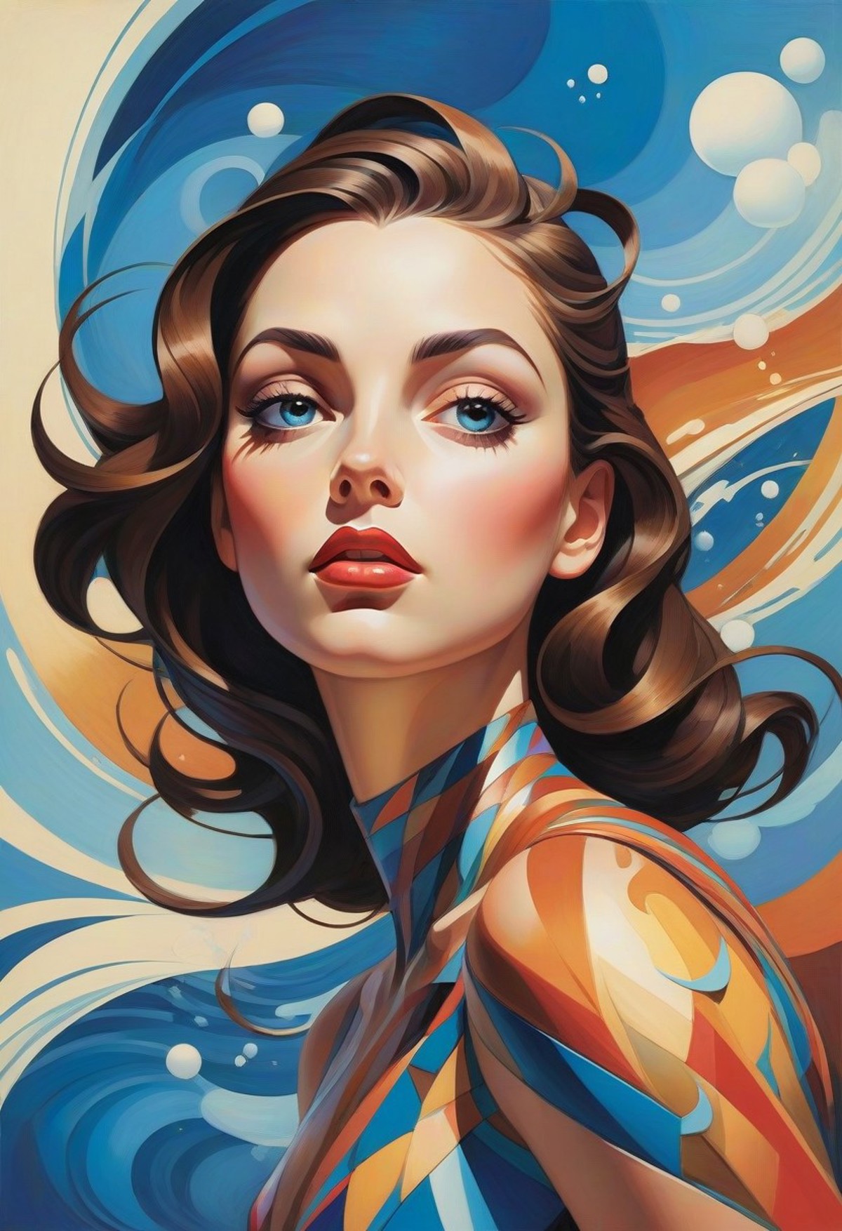 AI绘画StableDiffusion带信息样图（civitai.com网站精选）-美女装饰画