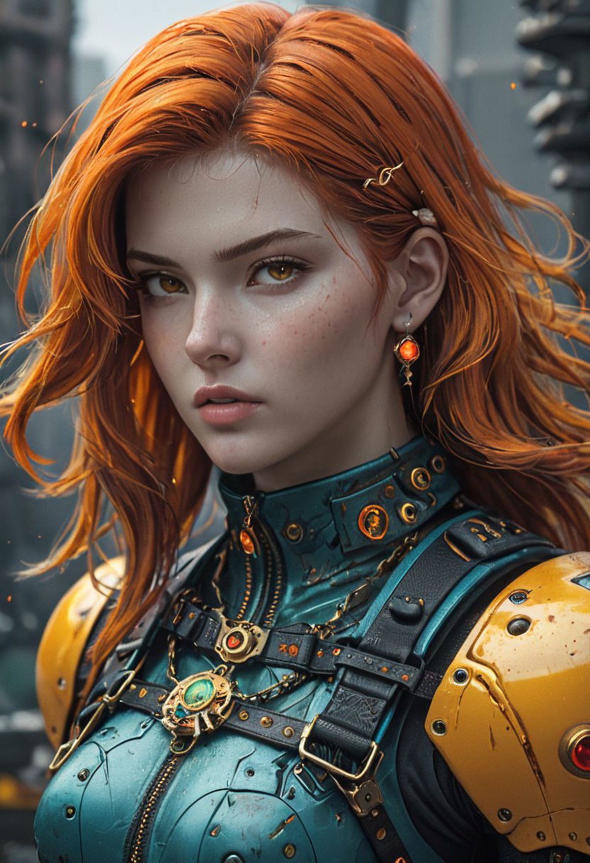 AI绘画StableDiffusion带信息样图（civitai.com网站精选）-红发少女