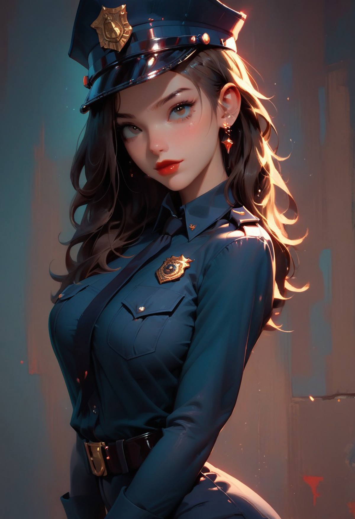 AI绘画StableDiffusion带信息样图（civitai.com网站精选）-苗条的美国女警