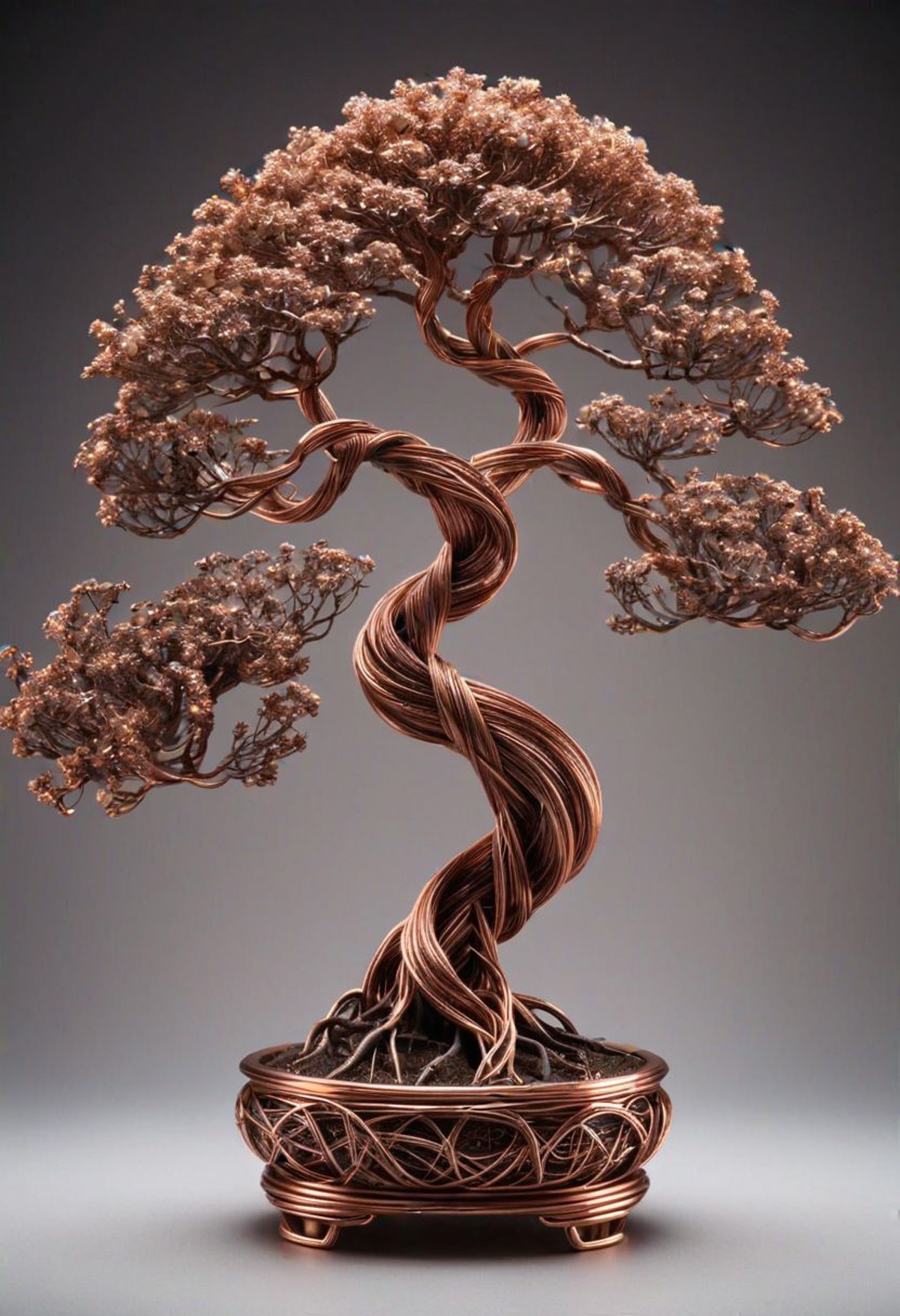 AI绘画StableDiffusion带信息样图（civitai.com网站精选）-铜丝盆景松树