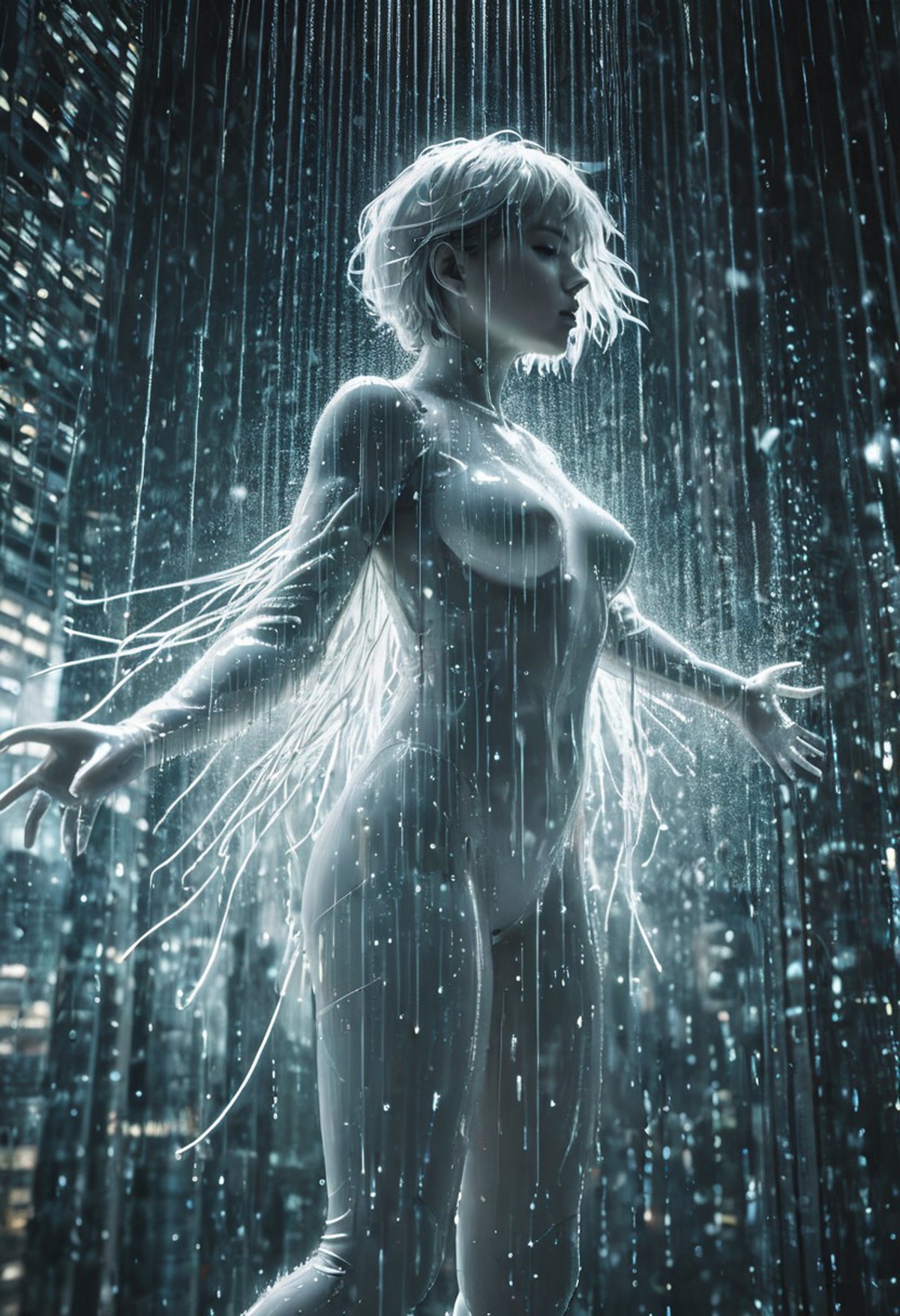 AI绘画StableDiffusion带信息样图（civitai.com网站精选）-雨中少女