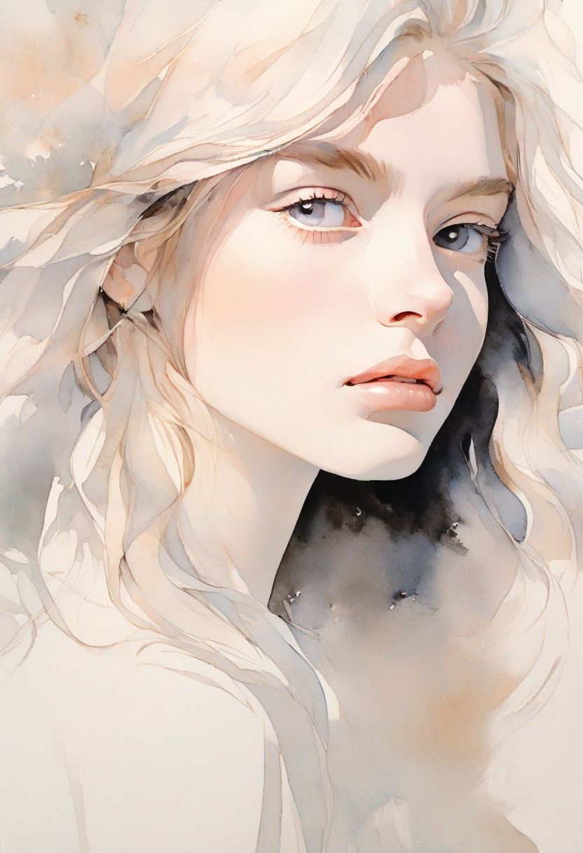AI绘画StableDiffusion带信息样图（civitai.com网站精选）-水彩画少女
