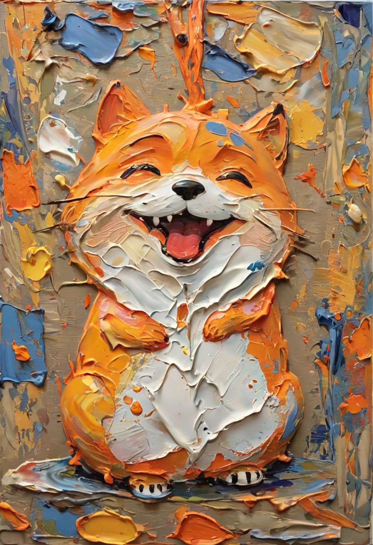 AI绘画StableDiffusion带信息样图（civitai.com网站精选）-油画开心的小狐狸