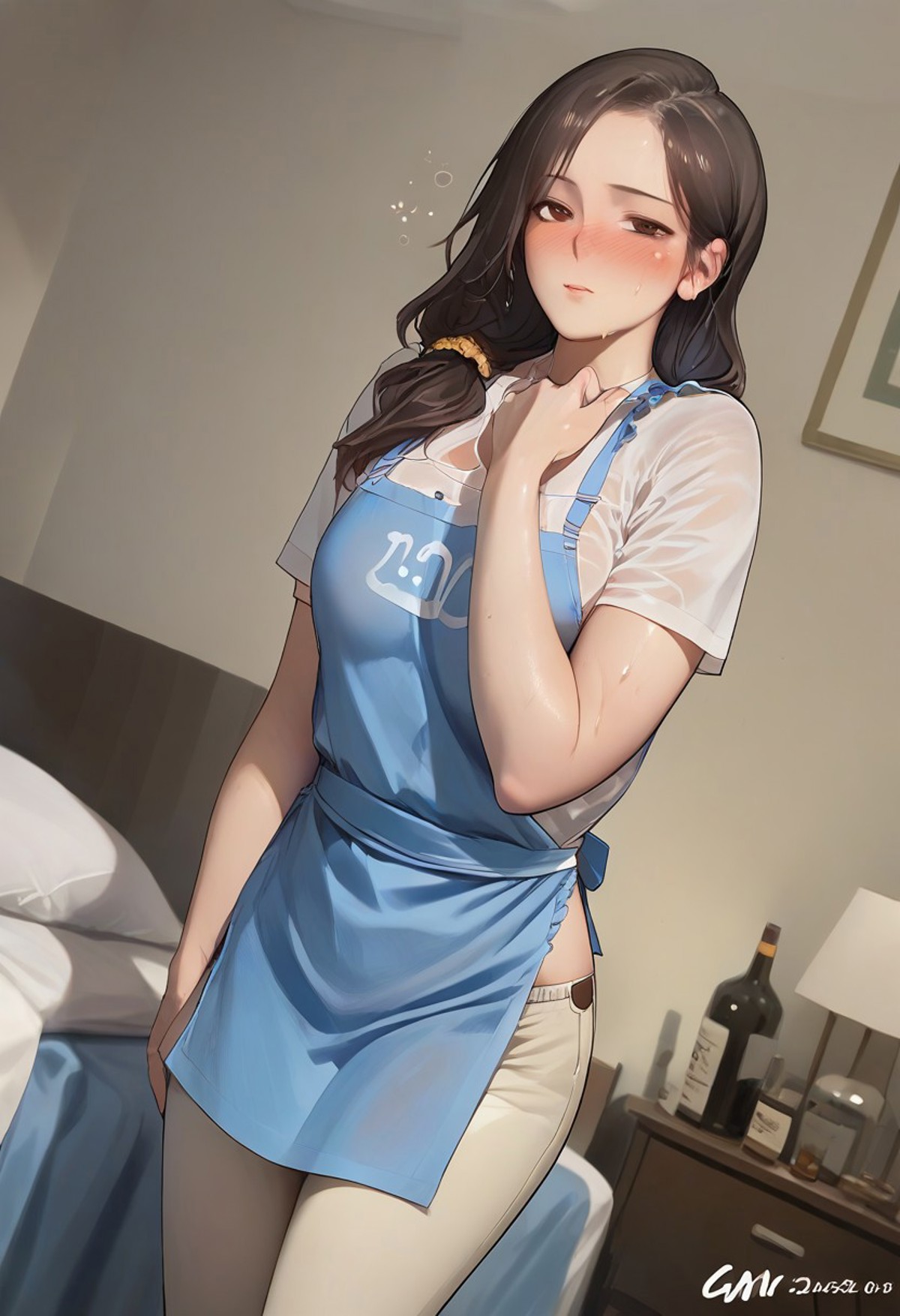 AI绘画StableDiffusion带信息样图（civitai.com网站精选）-害羞的少妇