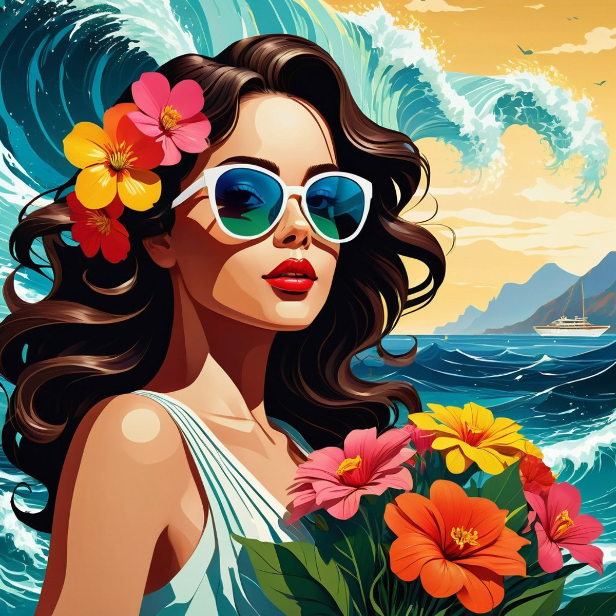 AI绘画StableDiffusion带信息样图（civitai.com网站精选）-热带美女