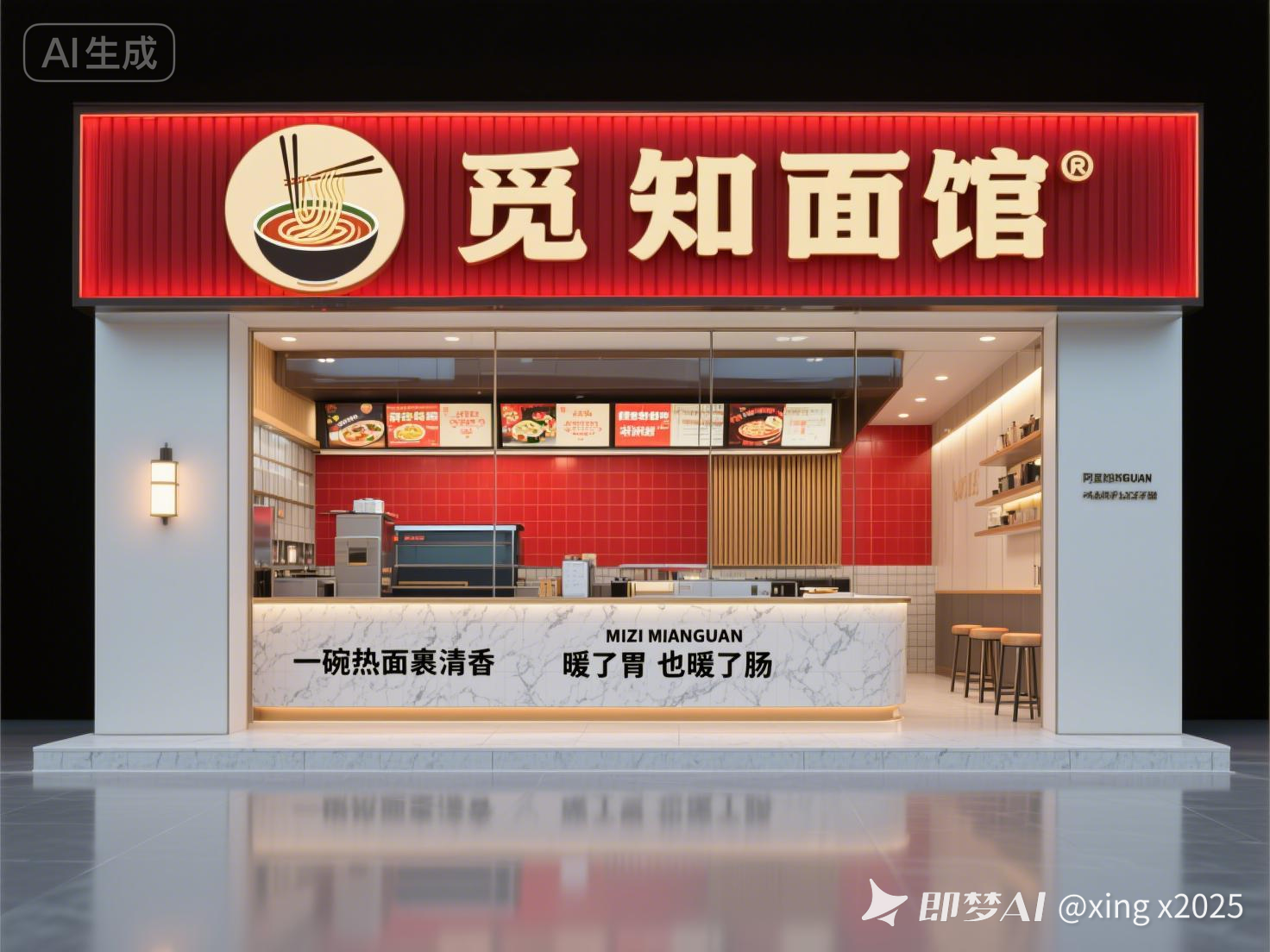 即梦豆包AIVI设计-门店图样+提示词