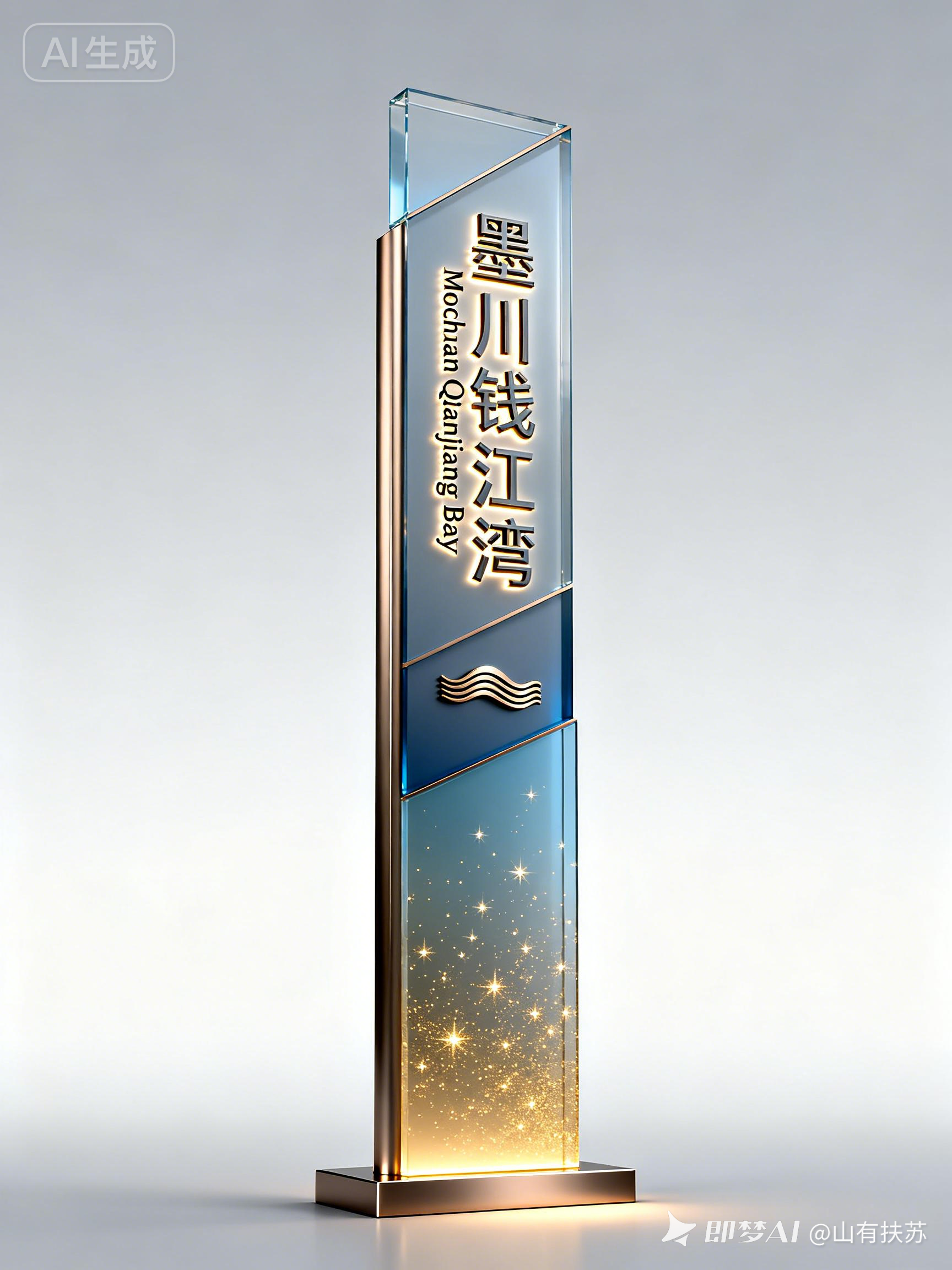 即梦豆包AIVI设计-指示牌图样+提示词